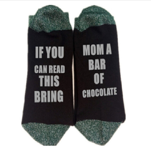 Venta caliente Unisex si usted puede leer este traer <span class=keywords><strong>Me</strong></span> <span class=keywords><strong>vino</strong></span> cerveza café redondo de algodón Calcetines - Product Image 3