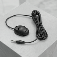 Micrófono Externo para Auto, Cable de Audio Estéreo de 3.5mm, 1M 2M, Micrófono en Ángulo Recto para Sistema de Navegación y Radio Bluetooth para Auto