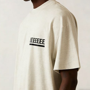 Camiseta Informal de Gran Tamaño para Hombre de Alta Calidad Fere, Manga Corta, ESS/Algodón, Personalizada, 300 Gramos, Transpirable, con Logotipo ESS - Product Image 2