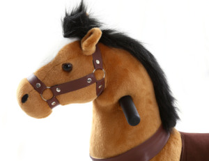 <span class=keywords><strong>Cavallo</strong></span> <span class=keywords><strong>a</strong></span> <span class=keywords><strong>Dondolo</strong></span> di Alta Qualità con Struttura in Metallo e Peluche, Capacità di Carico 60kg, per Bambini dai 5 ai 12 Anni - Product Image 5