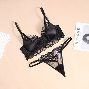Reggiseno Balconette da <span class=keywords><strong>Donna</strong></span> in Pizzo, Regolabile, Estivo, Lavorato a Maglia, Coppe 3/4, Senza Ferretto, Supporto Senza Cuciture, Traspirante, per Seni Grandi, Reggiseni Sexy - Product Image 5