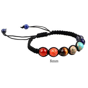 Braccialetto in macramè con pietra energetica 7 Chakra in pietra naturale multicolore fatto a mano di alta qualità JBS10247 - Product Image 2