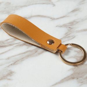 Hot Sale Custom Logo Print Vintage Armband Key Chain Keyring Genuine <b>Leather</b> Strap <b>Keychain</b> - Product Image 6