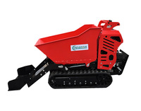 Mini-dumper sur chenilles hydraulique KNDMAX avec benne auto-déchargeante et pompe haute performance