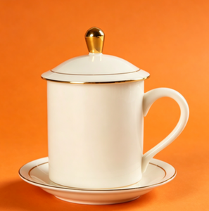 Taza de Té de Cerámica Moderna para Regalo Empresarial al por Mayor, con Tapa de Cerámica, para Uso en Oficina y Hogar - Product Image 4