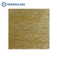 Verre décoratif filaire en maille de soie stratifiée de décoration de sécurité trempé clair de 10mm