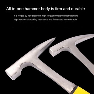 Marteau géologique professionnel multifonctionnel pour l'exploration minière, outil manuel à tête pointue et plate - Product Image 6