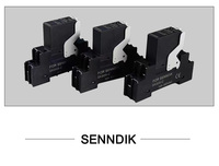 SENNDIK SDK-06C12 Kit de relais statique miniature DC 18-32VDC avec contrôleur de douille, courant 12A, faible consommation, usage général