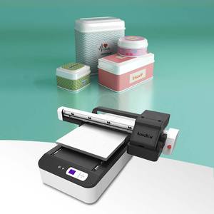Kongkim A1 <span class=keywords><strong>A2</strong></span> A3 A4 6090 3D LED UV DTF impresora con barniz UV tinta plana máquina de impresión para caja de teléfono botella de vidrio bolígrafos - Product Image 6