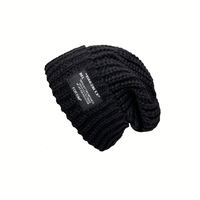Vente en gros de bonnets en laine personnalisés pour hommes et femmes, épais et chauds pour l'hiver, avec protection des oreilles, double face avec fourrure