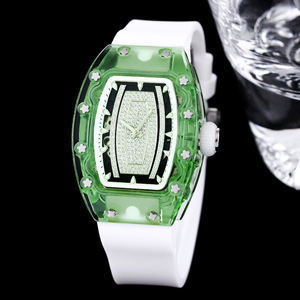 Montre Tourbillon Transparente Ornée de Diamants, Montre de Luxe Audacieuse pour Événements Tapis Rouge, Soirées Mode, Montre de Style de Vie Premium - Product Image 1