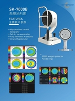 Nuevo Instrumento Óptico 2025 SK-7000B, Máquina de Topografía Corneal 3 en 1 con Reposacabezas Eléctrico para Uso Médico Oftálmico
