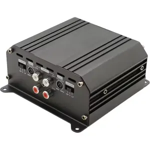 Amplifier mobil jangkauan penuh 100 Watt 4 saluran Amplifier Audio mobil profesional kelas D