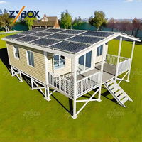 ZYBOX Breezy Luxury Prefab Modular Foldable Home 20ft 40ft Expandable Container House Porch Deck USA Australia Airbnb Market
