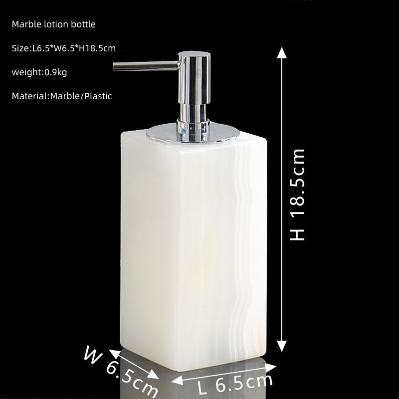 White Onyx lotion bottle-b