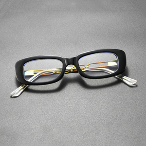 <span class=keywords><strong>Gafas</strong></span> Ópticas Rectangulares Vintage para Hombre, <span class=keywords><strong>Gafas</strong></span> con Filtro <span class=keywords><strong>de</strong></span> Luz Azul para Mujer, Diseño Moderno con Patillas Decorativas Impresas a Color, 2026 - Product Image 5