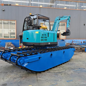 휴대용 미니 수륙양용 굴삭기 수륙양용 굴착기 준설용 플로팅 폰툰 준설기 - Product Image 5