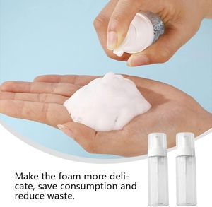 Empty Plastic Foam Pump Bottle 30ml-200ml <b>for</b> White PET <b>for</b> Facial Cleanser Lotion Shampoo - Product Image 6