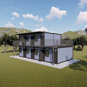 Cheap Portable Foldable Modular 4 Bedroom Wooden Steel Sandwich Panel Container <b>House</b> Prefab Villa Hotel Showroom Apartment - Product Image 4