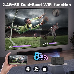 OEM New Auto 5G WiFi Portable HD 1200 Ansi Mini Beamer 4K Video <b>Projector</b> with 2G RAM for Outdoor Movie Screening - Product Image 6
