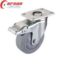 Roues pivotantes industrielles verrouillables neuves 3" 3.5" 4" 5" en nylon à roulement à billes durables pour chariots et équipements