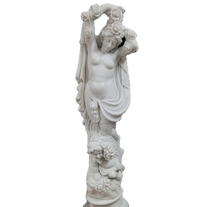 イタリア製 古代ローマ女性彫刻像 大理石像 高さ41cm イタリア製 古代ローマ女性彫刻像 大理石像 高さ41cm