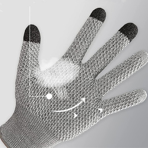 Level 5 Cut-Resistant <b>Touch</b> <b>Screen</b> <b>Gloves</b> Pineapple Pattern Glass Kitchen Food Grade Slaughter Fish Wear-Resistant - Product Image 2