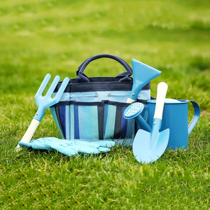 Bộ Dụng Cụ Làm Vườn Cho Trẻ Em Bằng Thép Không Gỉ Tay Cầm Bằng Gỗ Mini Bán Chạy Kèm Túi - Product Image 5