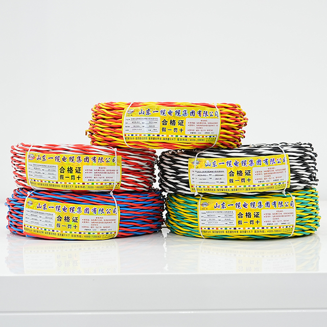RVS Twisted Pair Electrical Wire, PVC Insulated Fire Resistant Electric Cable for Indoor Fire Alarm Wiring