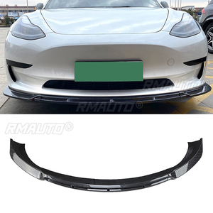 Car Front Bumper Lip Spoiler Diffuser Splitters Body Kit Aprons Cover Guard Trim for Tesla Model 3 2017-2022 - Product Image 1