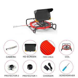 Glasvezel Kabel Met Rem 10.1Inch Touch Monitor Videocamera Rioolbuis Inspectie Camera Afvoer Inspectie Apparatuur - Product Image 4