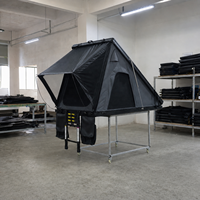 Tente de toit rigide triangulaire en aluminium RTT 18 cm, fermée, hauteur 150 cm, 68,5 kg, étanche, installation rapide, pour Overlanding