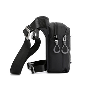 Riñonera Toughsky para Hombre, Negra, con Correa Ajustable, Portátil, para Viajes al Aire Libre, Ciclismo y Uso Diario - Product Image 3