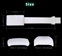 Bracelet de Concert LED Sans Fil en Nylon avec Contrôle Infrarouge et Recharge USB pour Événements et Fêtes