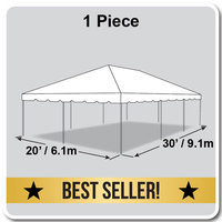 Tente à cadre en toile pour activités de plein air 20 pieds X 30 pieds (6,1 m X 9,1 m)