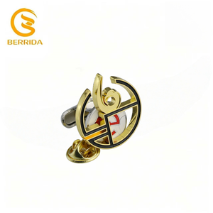 Broche de revers personnalisée en alliage de zinc creux 3D gaufré, pour costume d'affaires, broche de mode, logo personnalisé, badge métallique de luxe, cadeau d'entreprise - Product Image 1