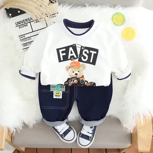 NEW design kid clothes kids joggers cute hoodies boy dresses 1 to 5 years back to school cloths