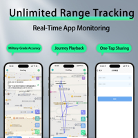 Traceur GPS Findtag en plastique pour animaux de compagnie, voiture, moto, dispositif de localisation avec alarme, étanche IPX6 et NFC pour systèmes iOS et Android