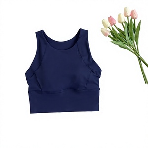 Ensemble de soutiens-gorge de sport pour femmes, lot de 3, marron, bordeaux, marine, haut d'entraînement sans manches, vêtements de fitness légers - Product Image 5