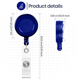 Portacredenciales Retráctiles de Plástico Personalizados y Económicos, Portacredenciales con Clip para Enfermeras, Maestros y Estudiantes - Product Image 3