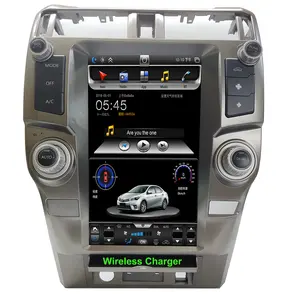 자동차 라디오 13.6 "안드로이드 9.0 테슬라 Carplay Dsp 무선 충전기 자동차 라디오 비디오 자동차 Dvd 플레이어 도요타 4 러너 2010-2021