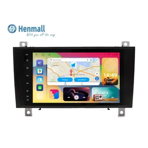 BENZ MERCEDES SLK R171 2004-2010用HENGMALLカーラジオBTFMカープレイGPSナビゲーションを備えたAndroid8インチマルチメディアカープレーヤー