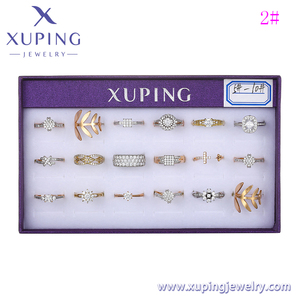 แหวน-128 Xupingjewelry กล่องแหวนโรเดียม14K สีโรสโกลด์,กล่องเก็บแหวนแฟชั่น18K หลากสี - Product Image 2