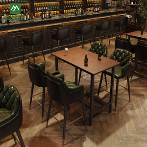 Set Meja dan Kursi <span class=keywords><strong>Bar</strong></span> Gaya Retro Amerika untuk Kafe - Product Image 3