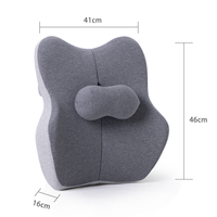 Coussin de soutien lombaire Bewalker, noyau en mousse à mémoire de forme, ergonomique, soulagement de la douleur, coussin de chaise pour le soin infirmier, bureau, amovible