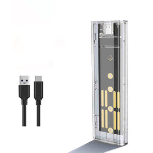 Новый M.<span class=keywords><strong>2</strong></span> прозрачный пластиковый корпус твердотельного жесткого диска Nvme один SSD <span class=keywords><strong>Box</strong></span> протокол 10 Гбит/с жесткий диск - Product Image 1