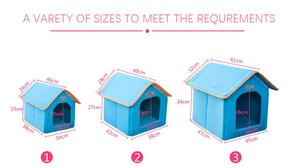 Faltbare <span class=keywords><strong>Fancy</strong></span> <span class=keywords><strong>Indoor</strong></span> Pet Hunde bett Haus Solid Cat Caves Häuser Weiche Träger 50-100 - Product Image 4