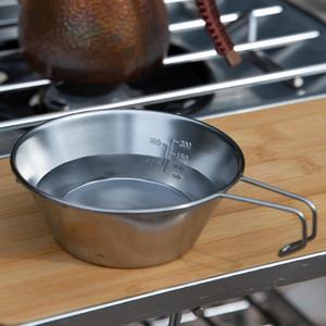 Xách tay 310ml cắm trại bát 304 thép không gỉ Trọng lượng nhẹ đồ nấu nướng dã ngoại cho đi bộ đường dài nhà bếp thịt nướng ngoài trời khác bát - Product Image 5