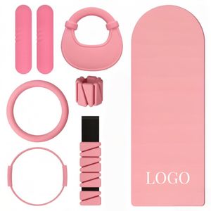 Ensemble de fitness unisexe personnalisé avec logo : haltères en silicone, tapis de yoga, accessoires de yoga et pilates, <span class=keywords><strong>kit</strong></span> de pilates pour la maison - Product Image 1