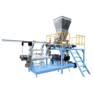 CE cat dog chicken feed processing making granulator floating fish feed mill pellet extruder machine for sale